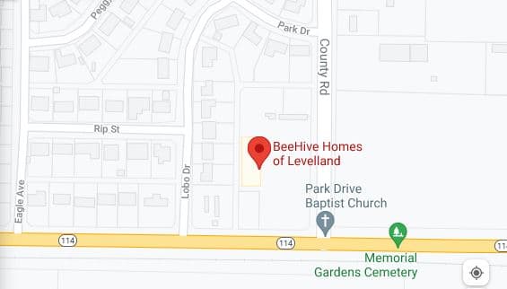 Map of BeeHive Homes of Levelland, TX