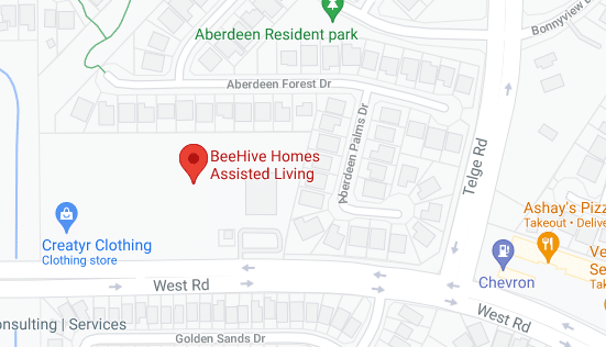 Google Map of BeeHive Homes of Cypress